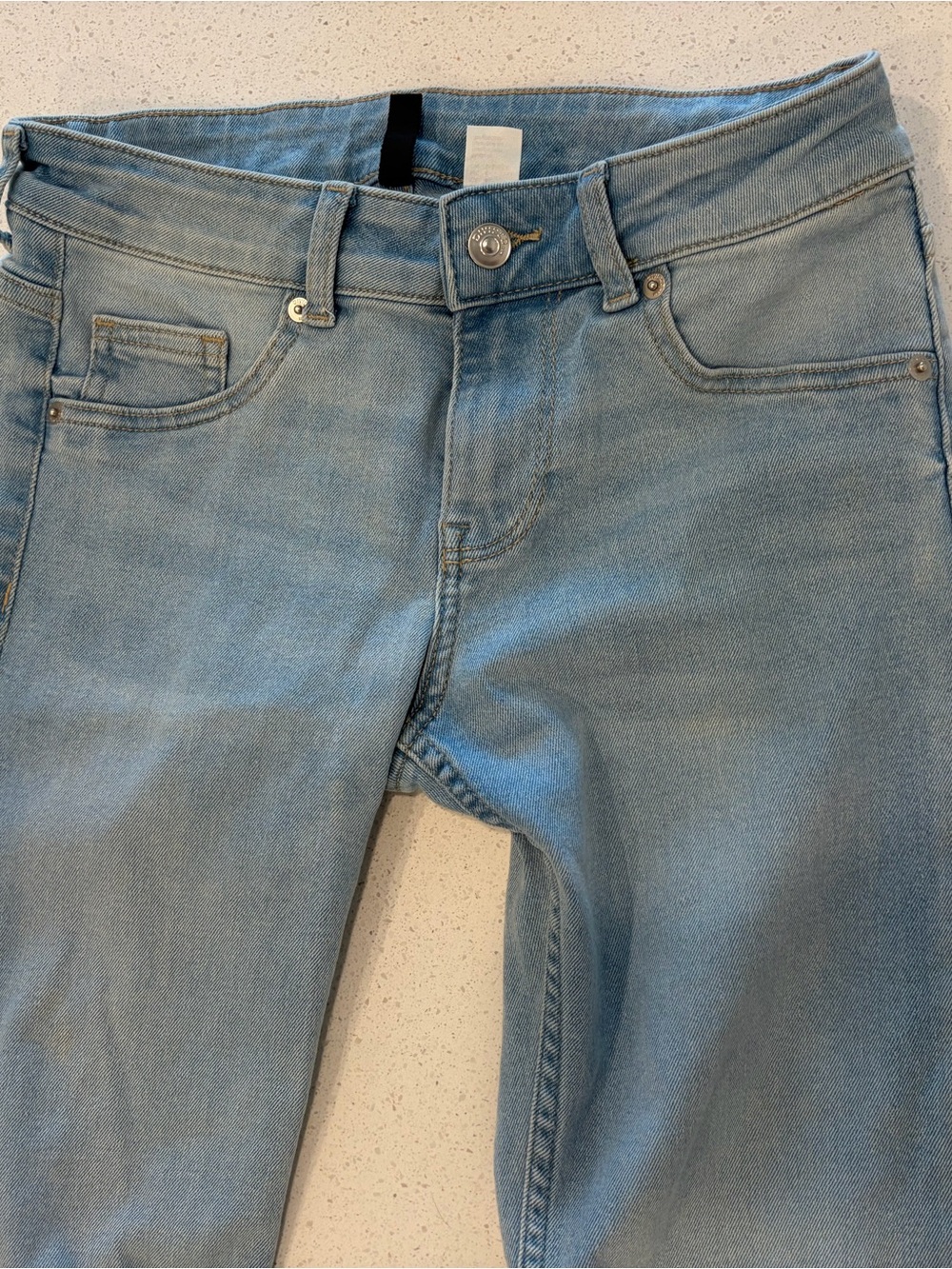 H&M Women's Skinny Jeans in Light Blue Denim